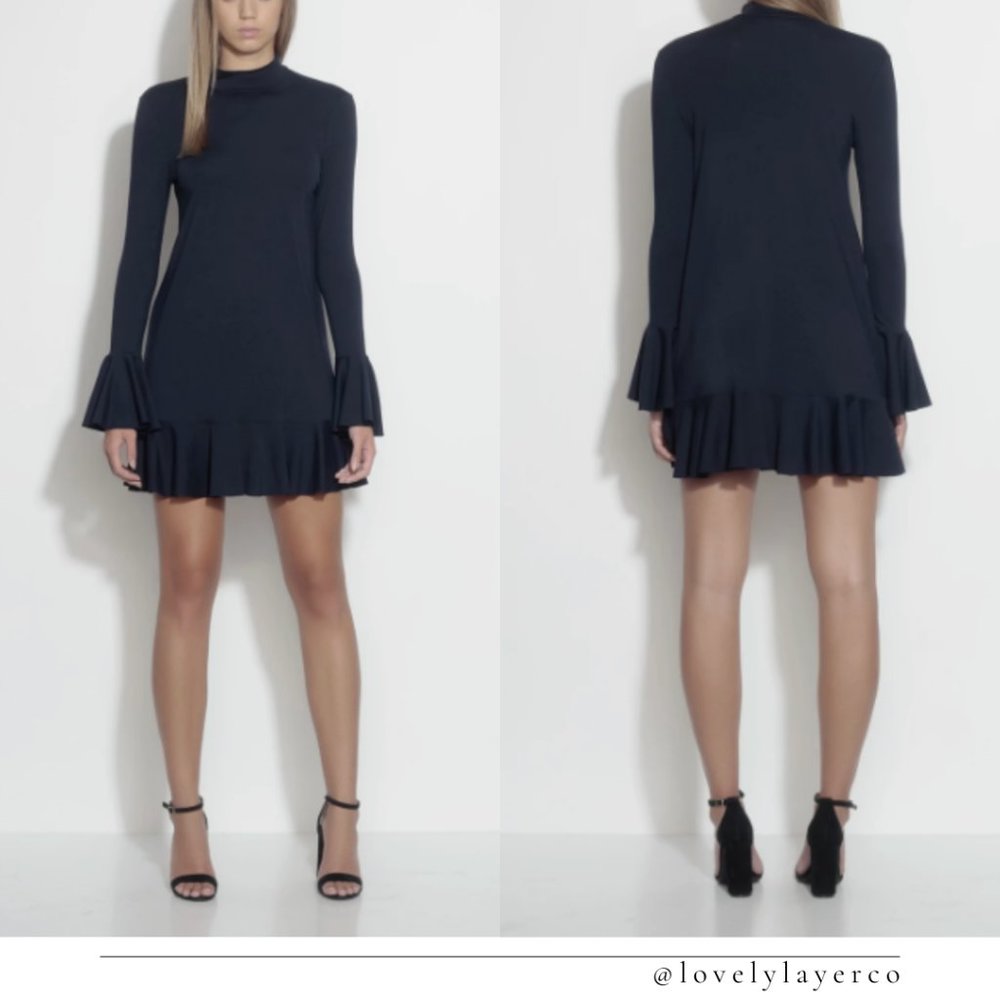NWT Susana Monaco Revolve Long Sleeve Mini Dress